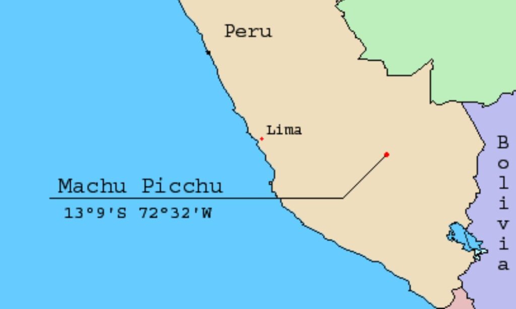 Where is Machu Picchu on a Map?